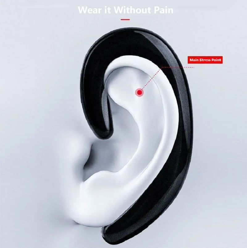 Wireless Bone Conduction Earphone Bluetooth-Compati 4.2 Ear Hook Sports Stereo Headset Laptop Tablet For Xiaomi For iPhone 7 8 X