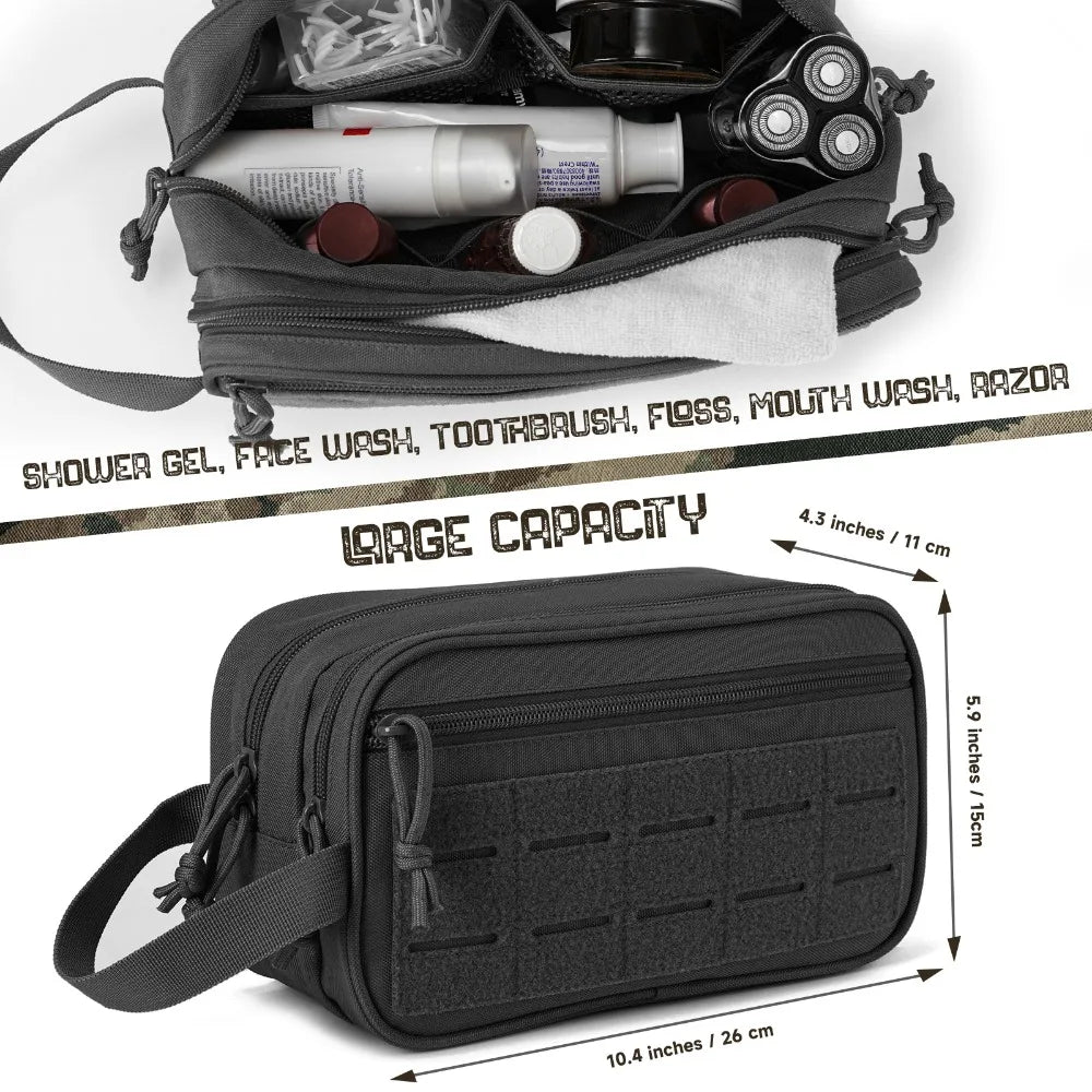 Tactical Toiletry Bag for Women EDC Travel Dopp Kit