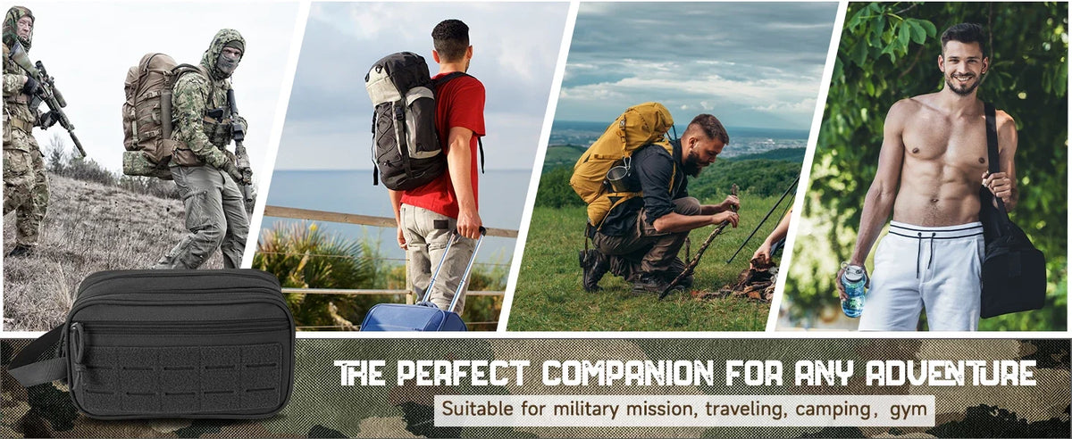 Tactical Toiletry Bag for Women EDC Travel Dopp Kit